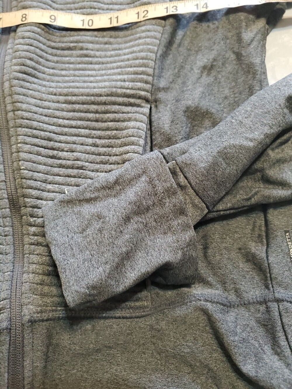 Mondetta Meduim Jacket Lightweight Zipoed Gray Textured Pockets Womens - Picture 6 of 16
